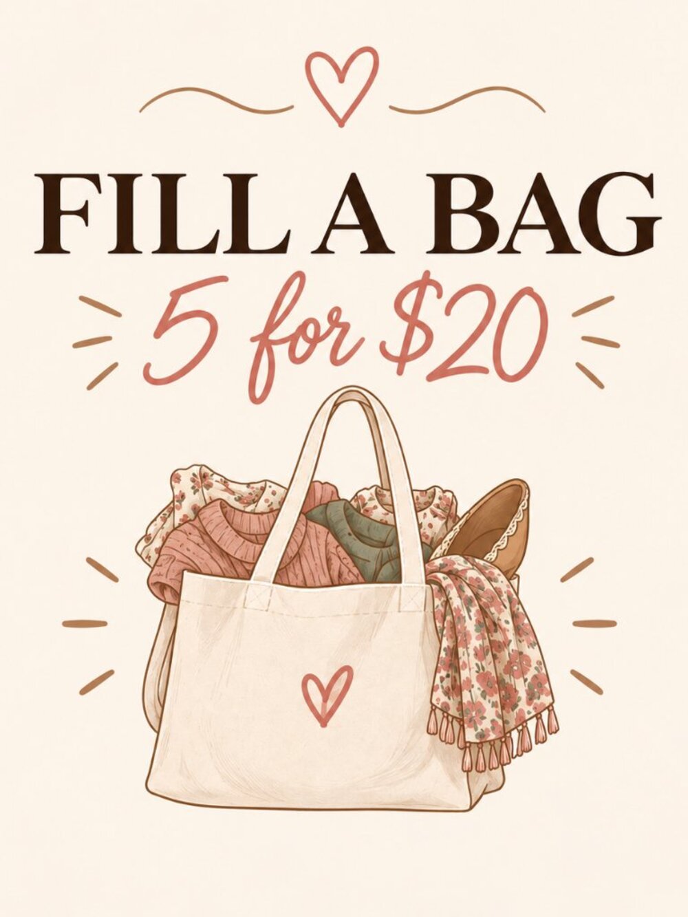Fill a bag for 20$ / live listings only